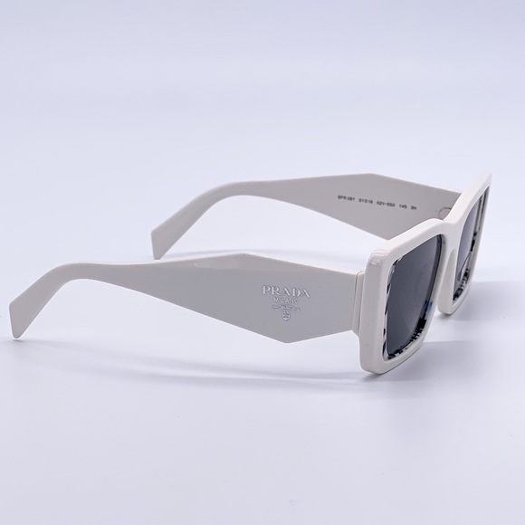 NEW PRADA SUNGLASSES WHITE CAT EYE PRADA EYEWEAR - Picture 11 of 13